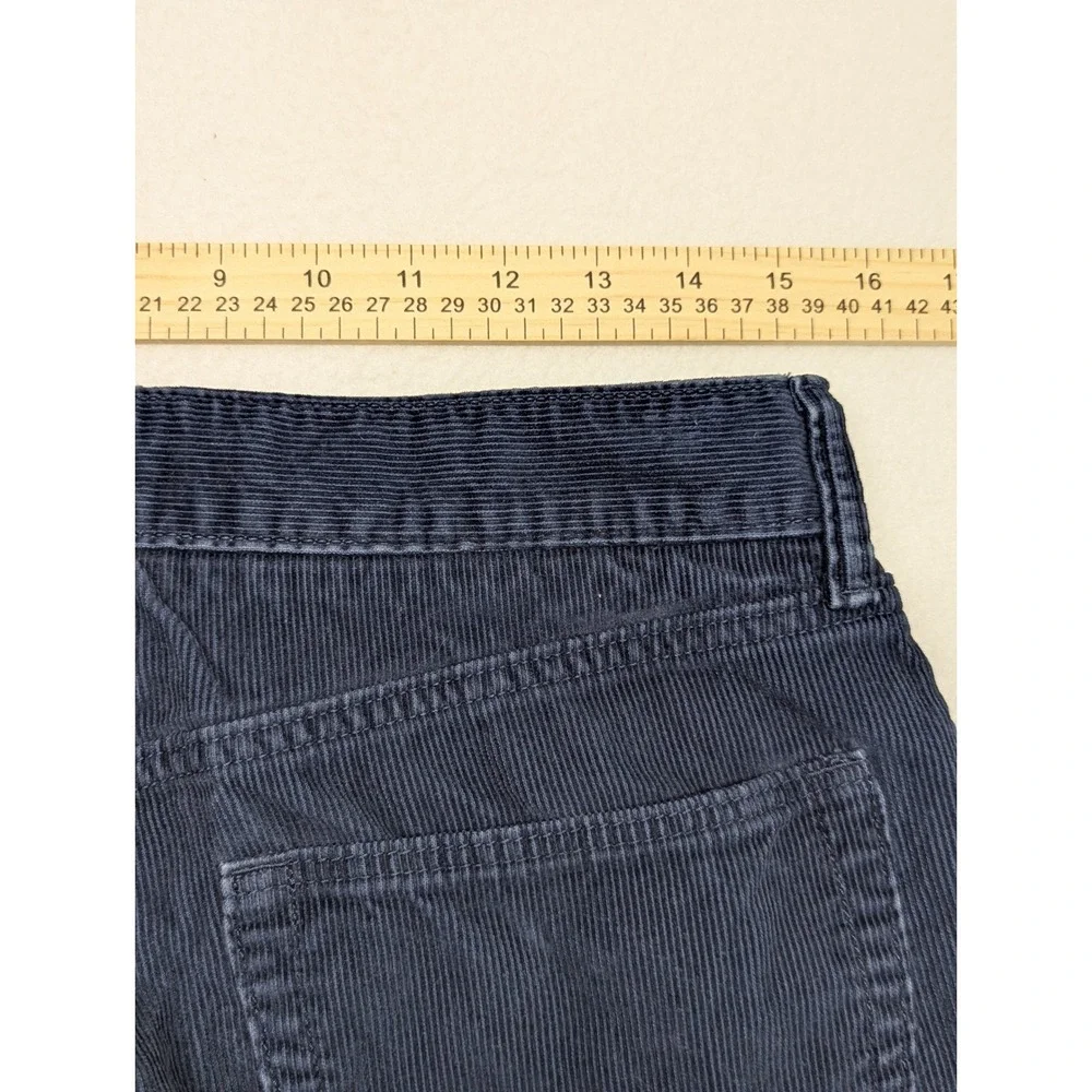 Banana Republic Mens Navy Blue Corduroy Slim Fit Pima Cotton Chino Pants 32x30